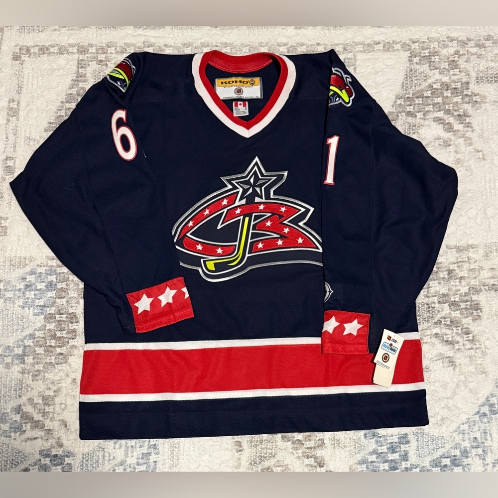 NHL Columbus Blue Jackets Jersey - Navy and Red